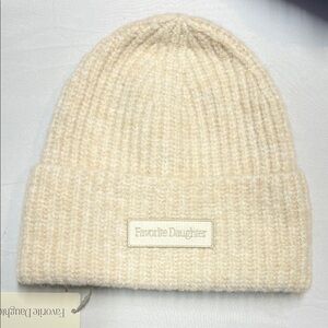 Favorite Daughter Ivory Knit Hat